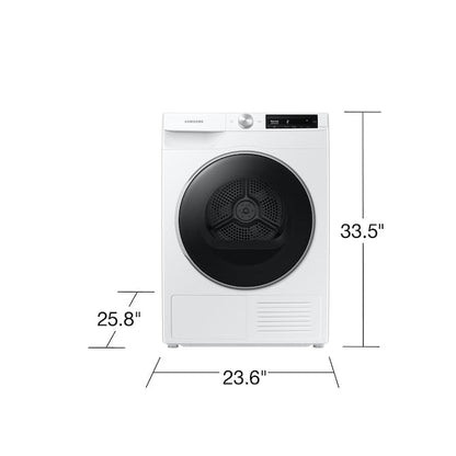 Samsung 4-cu ft Stackable Ventless Heat Pump Electric Dryer ( White ) Energy Star Certified