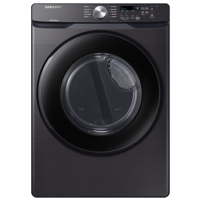 Samsung 7.5-cu ft Stackable Vented Electric Dryer ( Fingerprint Resistant Black Stainless Steel )