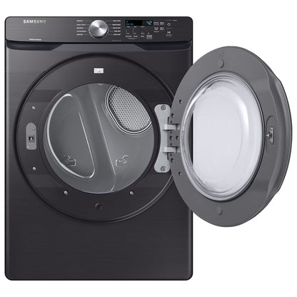 Samsung 7.5-cu ft Stackable Vented Electric Dryer ( Fingerprint Resistant Black Stainless Steel )
