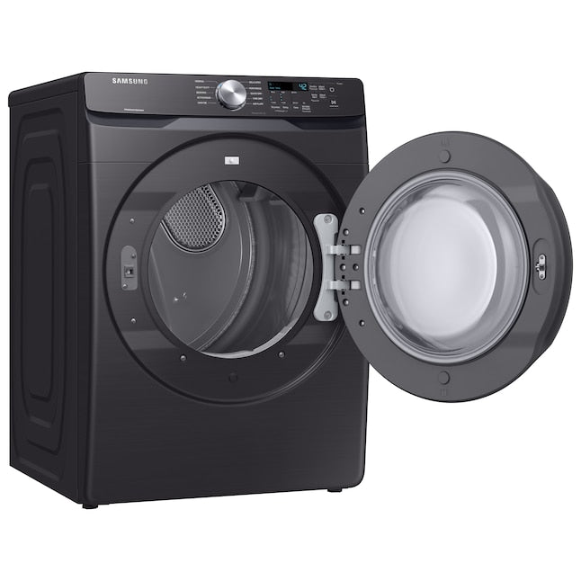 Samsung 7.5-cu ft Stackable Vented Electric Dryer ( Fingerprint Resistant Black Stainless Steel )