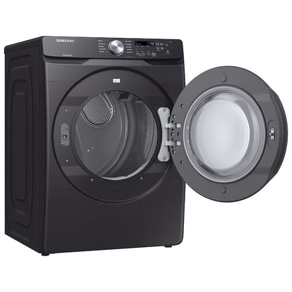 Samsung 7.5-cu ft Stackable Vented Electric Dryer ( Fingerprint Resistant Black Stainless Steel )
