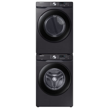 Samsung 7.5-cu ft Stackable Vented Electric Dryer ( Fingerprint Resistant Black Stainless Steel )