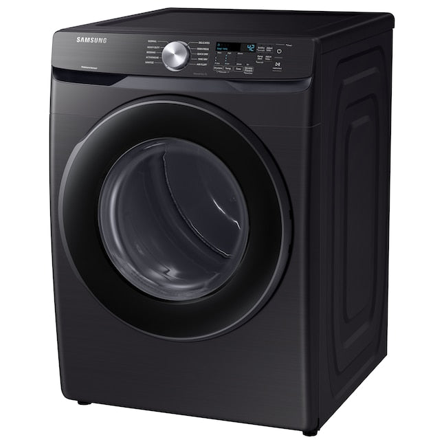 Samsung 7.5-cu ft Stackable Vented Electric Dryer ( Fingerprint Resistant Black Stainless Steel )