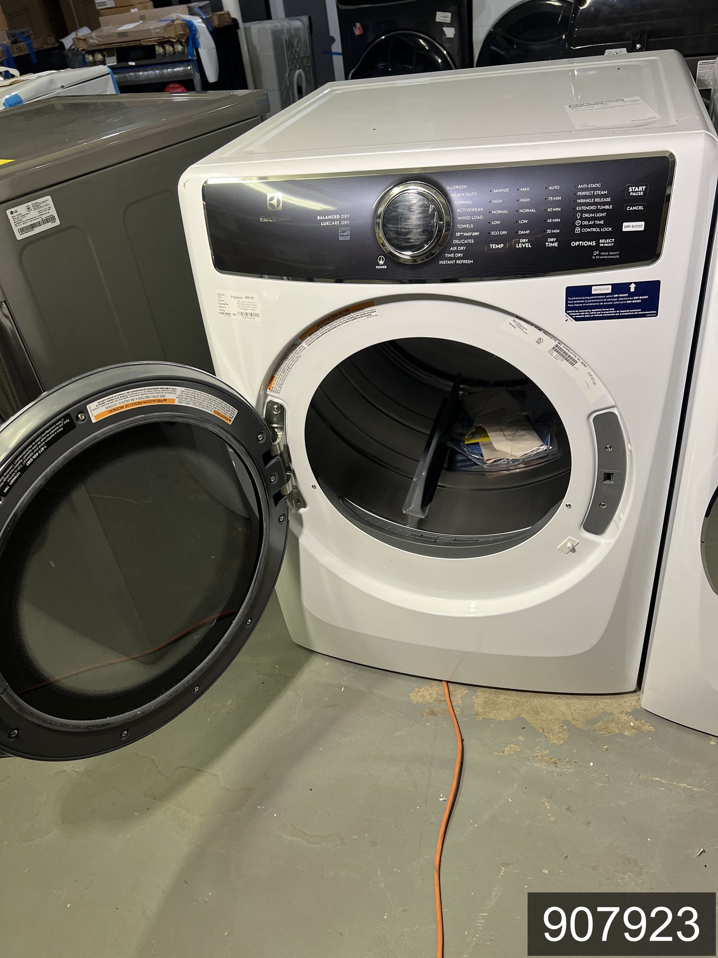 Electrolux Extra Large Stackable Steam Cycle Vented Electric Dryer ( White ) Energy Star Certified