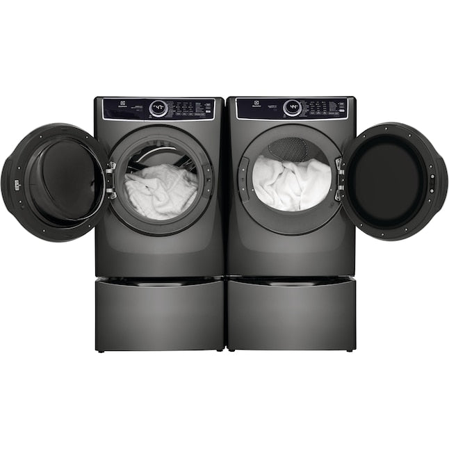 Electrolux Extra Large Stackable Steam Cycle Vented Electric Dryer ( Titanium ) Energy Star Certified