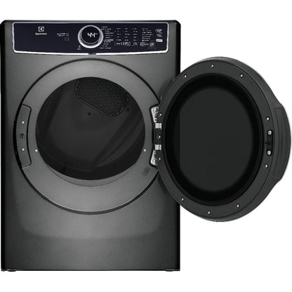 Electrolux Extra Large Stackable Steam Cycle Vented Electric Dryer ( Titanium ) Energy Star Certified