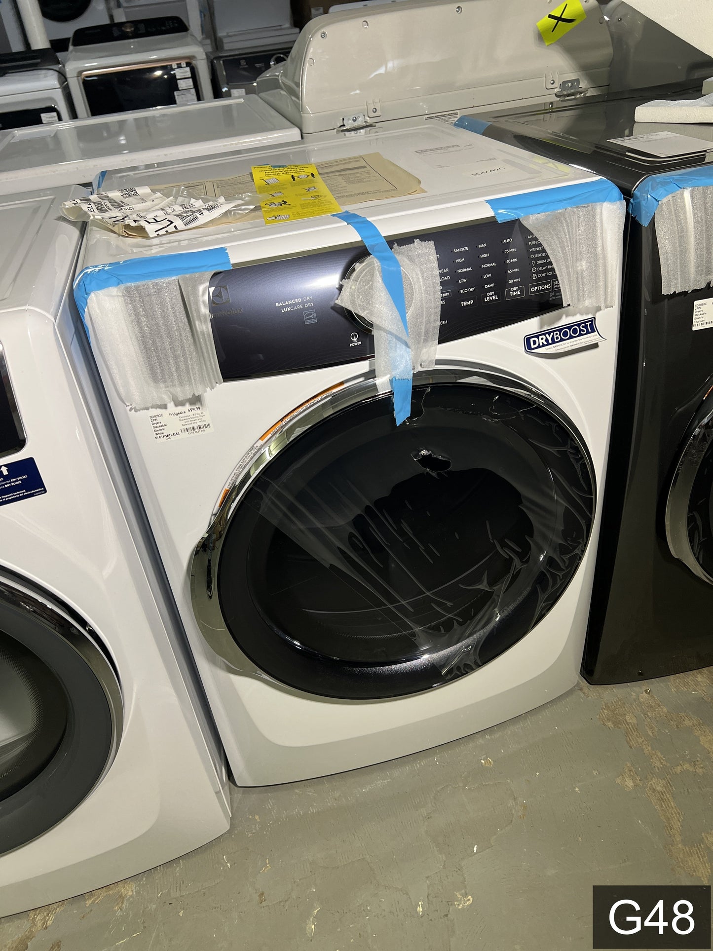 Electrolux Extra Large Stackable Steam Cycle Vented Electric Dryer ( White ) Energy Star Certified