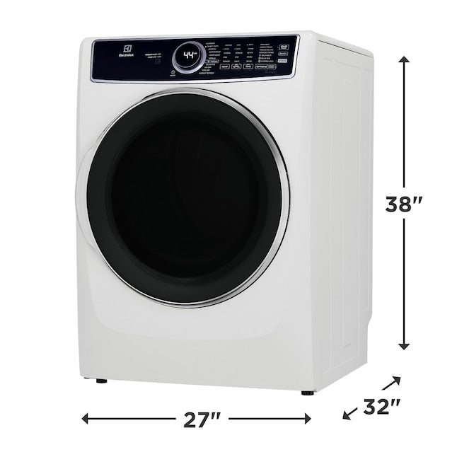 Electrolux Extra Large Stackable Steam Cycle Vented Electric Dryer ( White ) Energy Star Certified