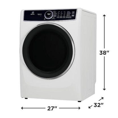 Electrolux Extra Large Stackable Steam Cycle Vented Electric Dryer ( White ) Energy Star Certified