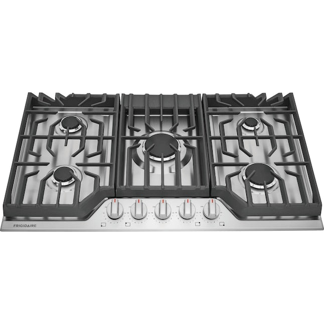 Frigidaire 36-in 5 burners Stainless steel Gas Cooktop