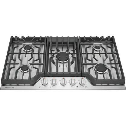 Frigidaire 36-in 5 burners Stainless steel Gas Cooktop