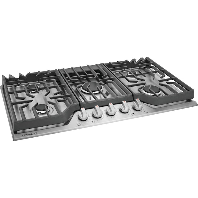 Frigidaire 36-in 5 burners Stainless steel Gas Cooktop
