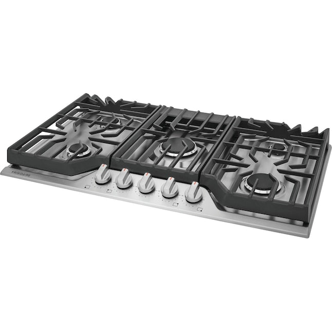 Frigidaire 36-in 5 burners Stainless steel Gas Cooktop
