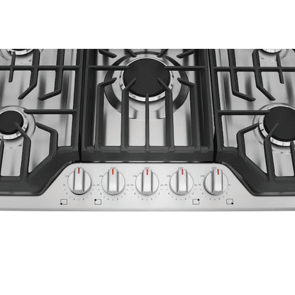 Frigidaire 36-in 5 burners Stainless steel Gas Cooktop