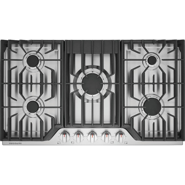 Frigidaire 36-in 5 burners Stainless steel Gas Cooktop