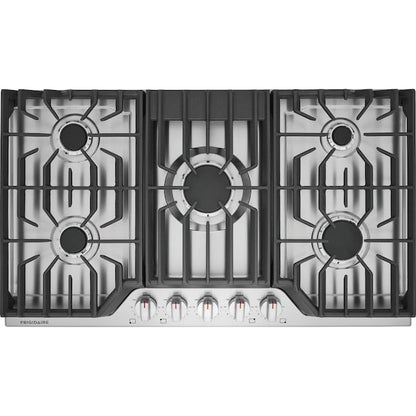 Frigidaire 36-in 5 burners Stainless steel Gas Cooktop