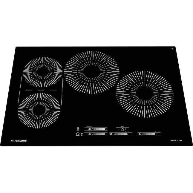 Frigidaire 30-in 4 burners Black Induction Cooktop with Bridge Element