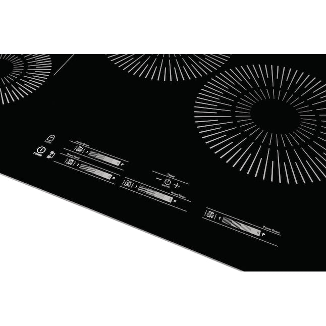 Frigidaire 30-in 4 burners Black Induction Cooktop with Bridge Element
