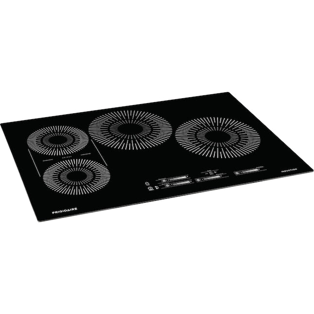 Frigidaire 30-in 4 burners Black Induction Cooktop with Bridge Element