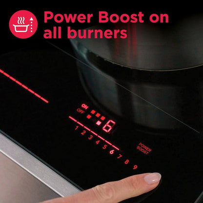 Frigidaire 30-in 4 burners Black Induction Cooktop with Bridge Element