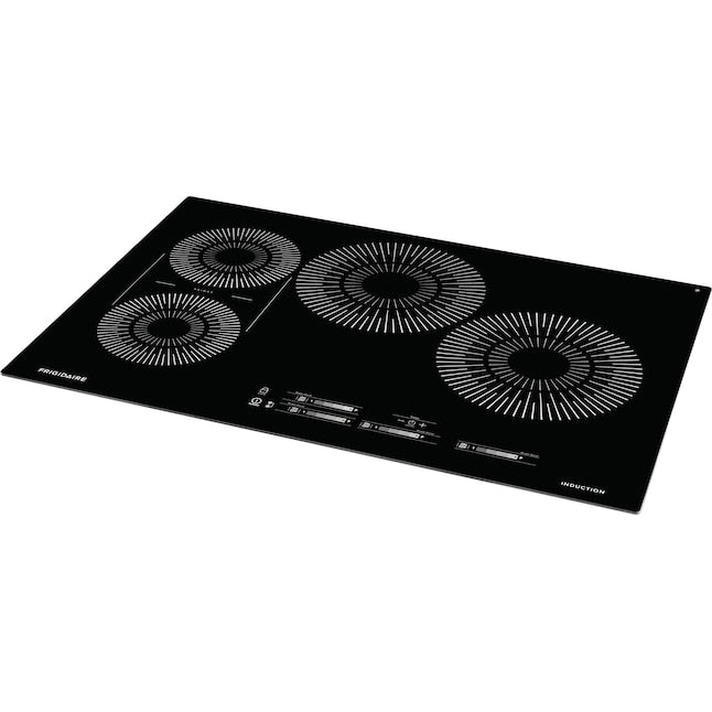 Frigidaire 30-in 4 burners Black Induction Cooktop with Bridge Element