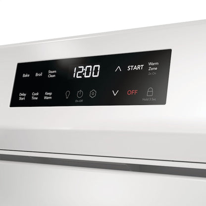 Frigidaire 30-in Glass Top 5 burners 5.3-cu ft Freestanding Electric Range White )