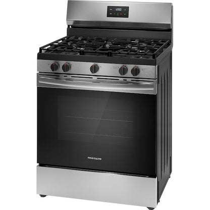 Frigidaire 30-in 5 burners 5.1-cu ft Freestanding Natural Gas Range ( Stainless Steel )
