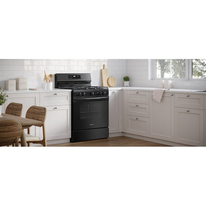 Frigidaire 30-in 5 burners 5.1-cu ft Freestanding Natural Gas Range ( Black )