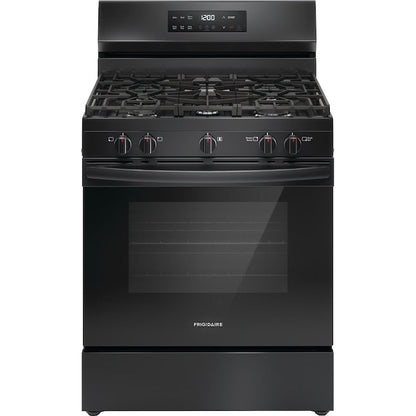 Frigidaire 30-in 5 burners 5.1-cu ft Freestanding Natural Gas Range ( Black )