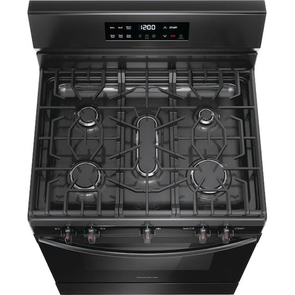 Frigidaire 30-in 5 burners 5.1-cu ft Freestanding Natural Gas Range ( Black )