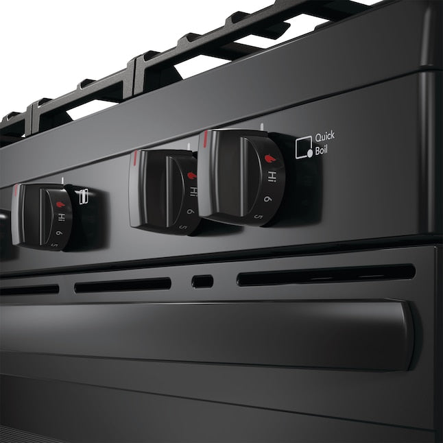 Frigidaire 30-in 5 burners 5.1-cu ft Freestanding Natural Gas Range ( Black )