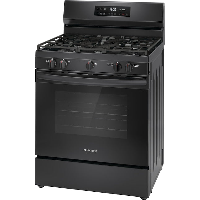 Frigidaire 30-in 5 burners 5.1-cu ft Freestanding Natural Gas Range ( Black )