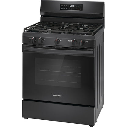 Frigidaire 30-in 5 burners 5.1-cu ft Freestanding Natural Gas Range ( Black )