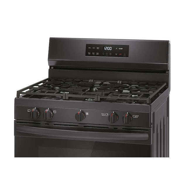 Frigidaire 30-in 5 burners 5.1-cu ft Freestanding Natural Gas Range ( Black )