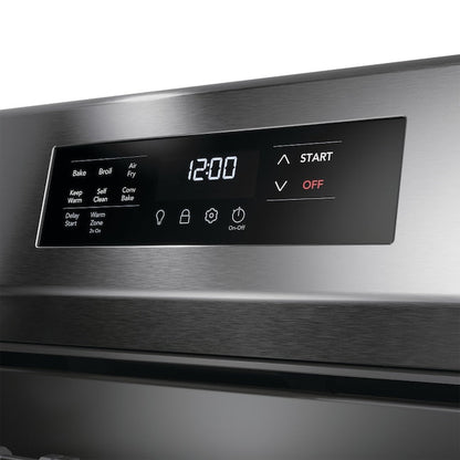 Frigidaire 30-in 5 burners 5.1-cu ft Air Fry Convection Oven Freestanding Natural Gas Range ( Stainless Steel )