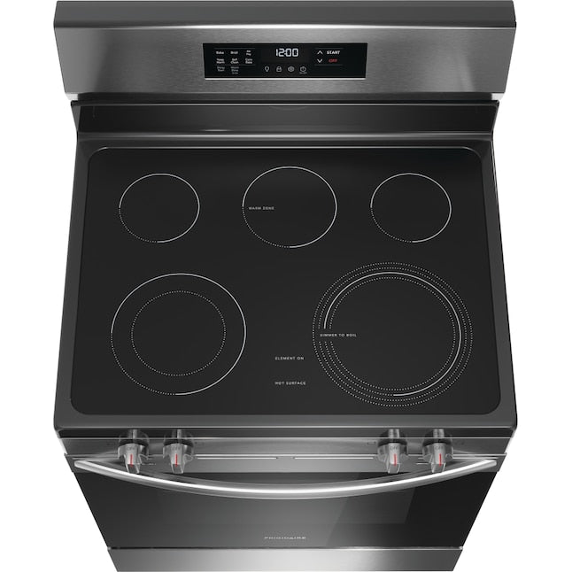 Frigidaire 30-in 5 burners 5.1-cu ft Air Fry Convection Oven Freestanding Natural Gas Range ( Stainless Steel )