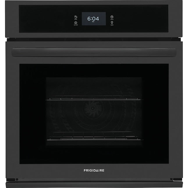 Frigidaire 27 inch Single Electric Wall Oven Single-fan and Self-cleaning ( Black )