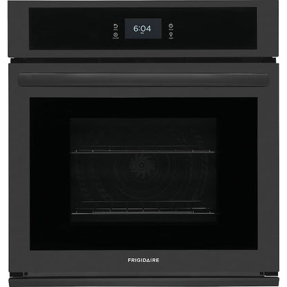Frigidaire 27 inch Single Electric Wall Oven Single-fan and Self-cleaning ( Black )