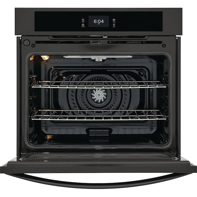 Frigidaire 27 inch Single Electric Wall Oven Single-fan and Self-cleaning ( Black )