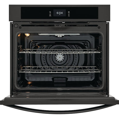 Frigidaire 27 inch Single Electric Wall Oven Single-fan and Self-cleaning ( Black )