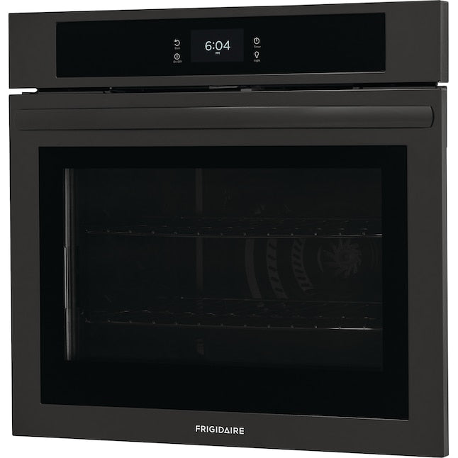 Frigidaire 27 inch Single Electric Wall Oven Single-fan and Self-cleaning ( Black )