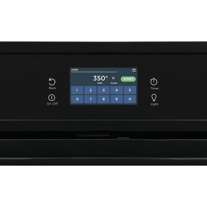 Frigidaire 27 inch Single Electric Wall Oven Single-fan and Self-cleaning ( Black )