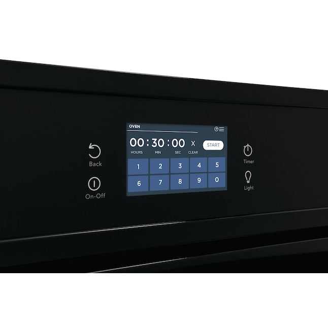 Frigidaire 27 inch Single Electric Wall Oven Single-fan and Self-cleaning ( Black )