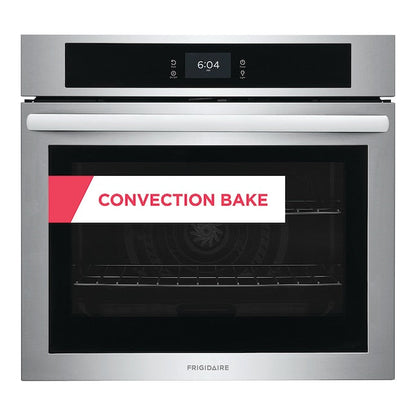 Frigidaire 30 inch Single Electric Wall Oven Single-fan and Self-cleaning ( Stainless Steel )