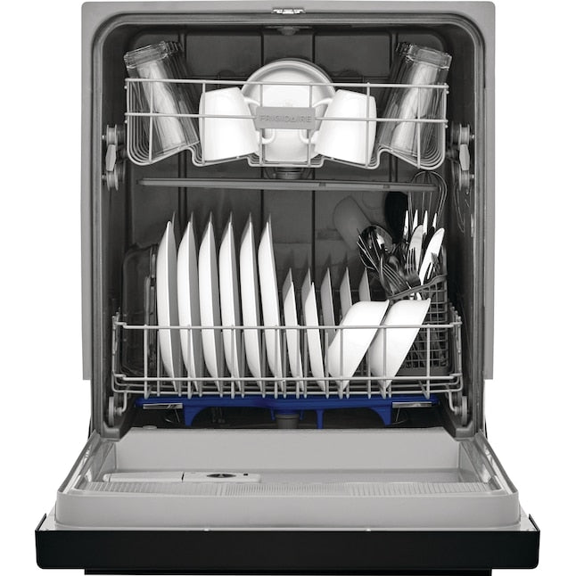 Frigidaire 24-in Front Control Built-in Dishwasher ( Black ) , 62-Decibel Standard Sound Level