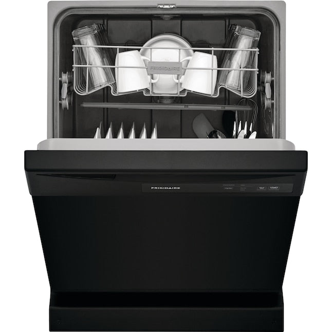 Frigidaire 24-in Front Control Built-in Dishwasher ( Black ) , 62-Decibel Standard Sound Level