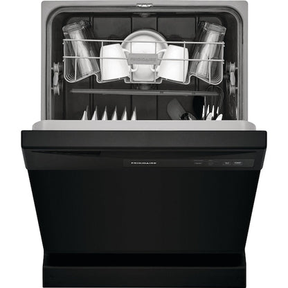 Frigidaire 24-in Front Control Built-in Dishwasher ( Black ) , 62-Decibel Standard Sound Level