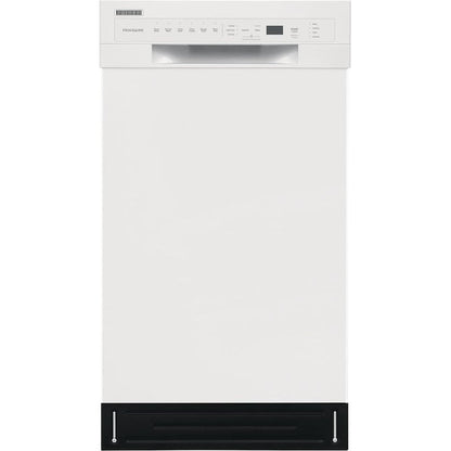 Frigidaire Stainless Steel Tub 18-in Front Control Built-in Dishwasher ( White ) , Dual Spray Arm , 52-Decibel
