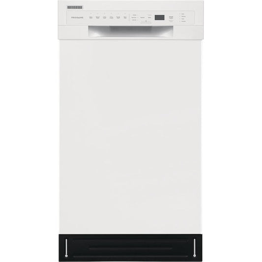 Frigidaire Stainless Steel Tub 18-in Front Control Built-in Dishwasher ( White ) ENERGY STAR, 52-Decibel Standard Sound Level