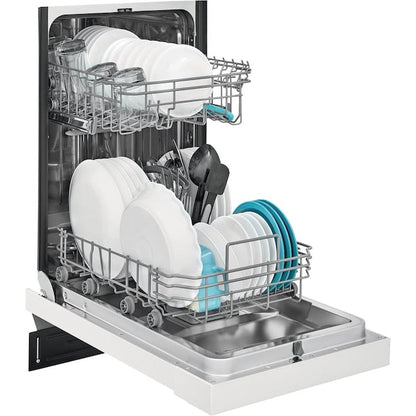 Frigidaire Stainless Steel Tub 18-in Front Control Built-in Dishwasher ( White ) ENERGY STAR, 52-Decibel Standard Sound Level